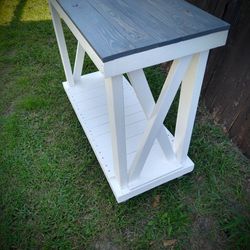 Rustic Wood Country Hall Table 