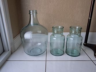 Giant Transparent Vases Set