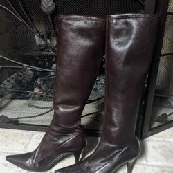 NWOB Authentic $575 Sergio Rossi Knee High Boots 37
