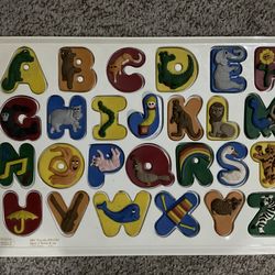 Alphabet Puzzle - Used As A Bird Toy