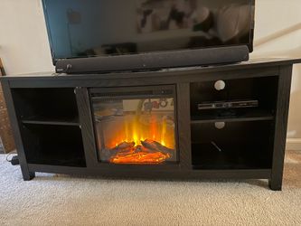 TV Stand w/ Electric Fireplace