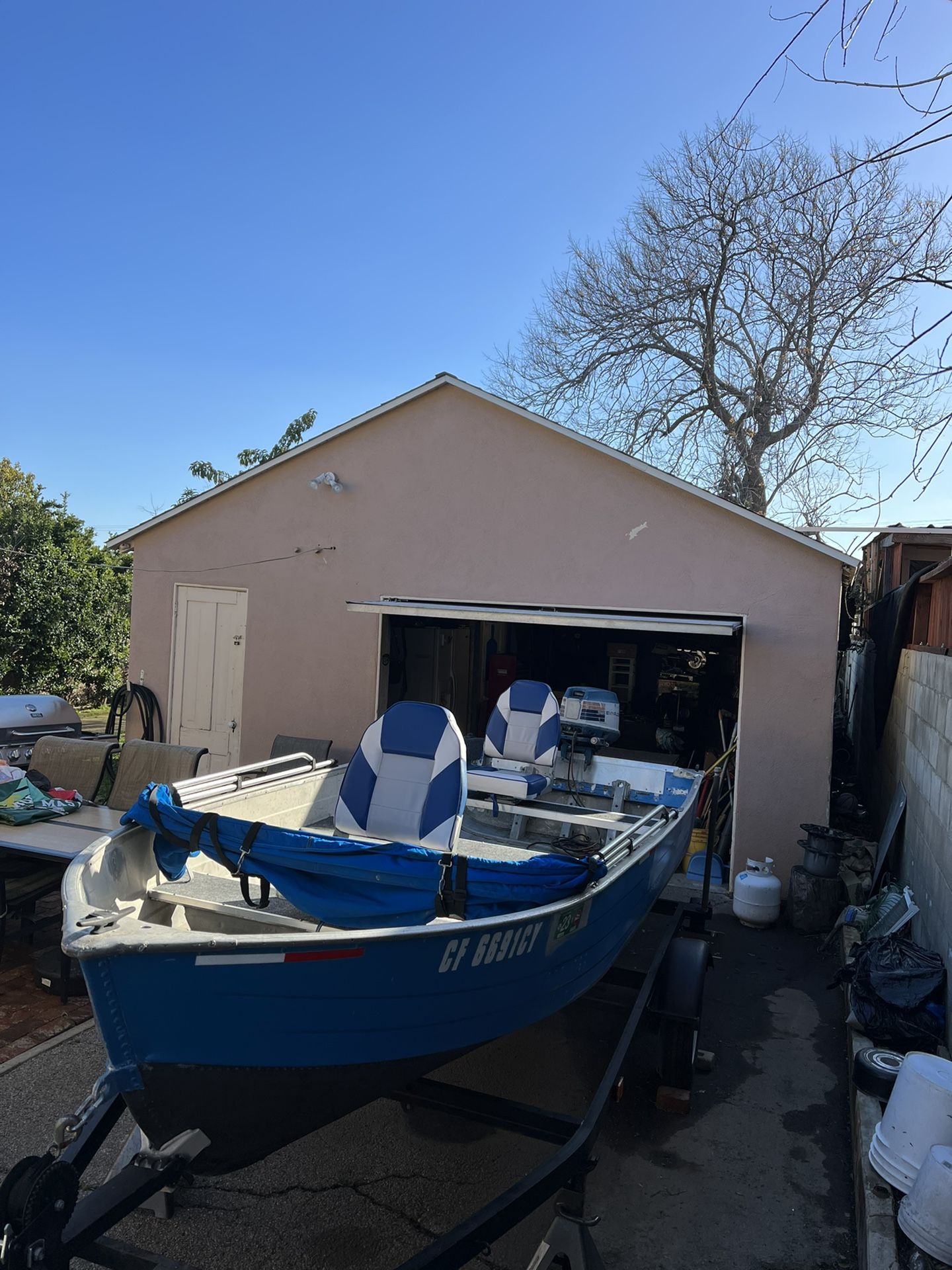Boat 1966 trailer 2012 Mirrocraft 14 foot 6 wide for Sale in San ...