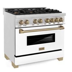 ZLINE Legacy Dual Fuel Range with 6 Burner Gas Cooktop and Electric Convection Oven