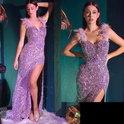 New With Tags Lilac Sequin Size 6 Prom Dress & Formal Dress $215