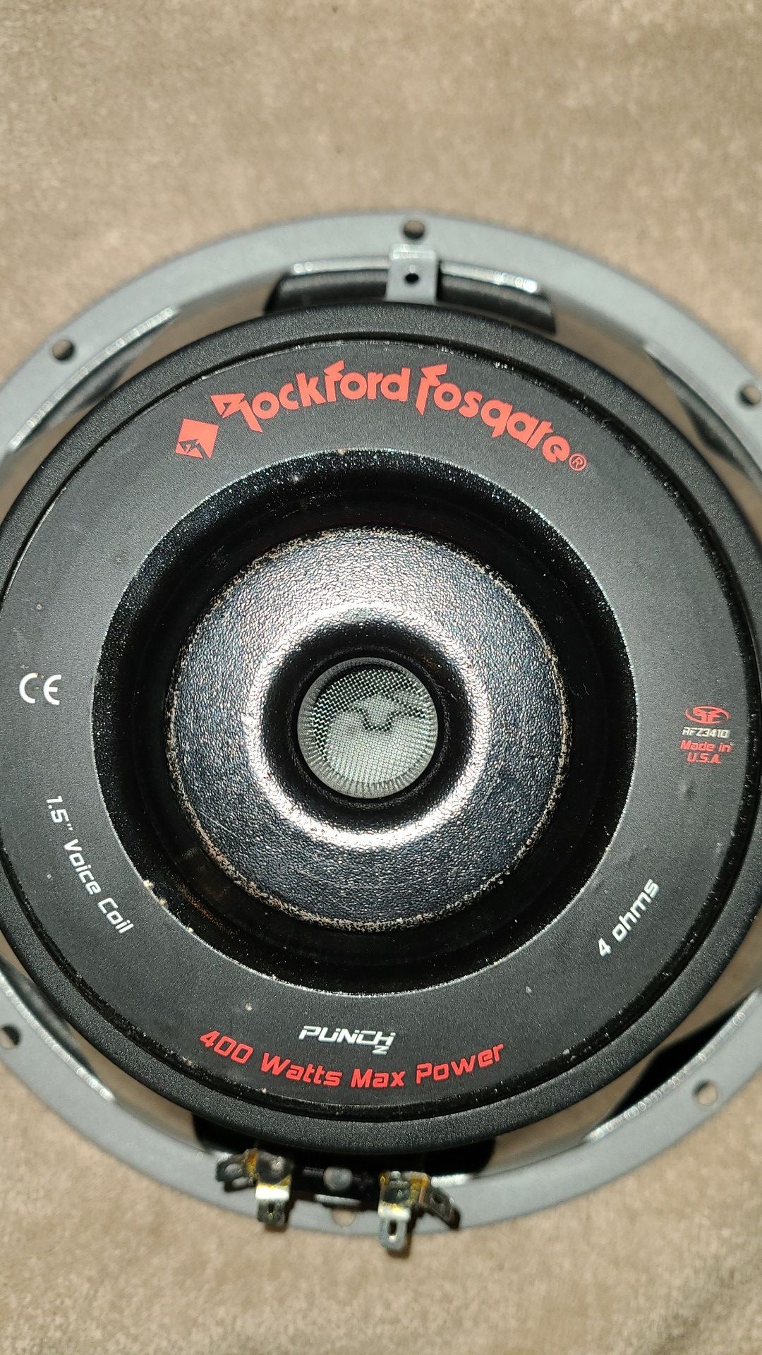 Rockford Fosgate punch 400w max power 10 subwoofer