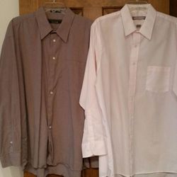 (2) Mens dress shirts