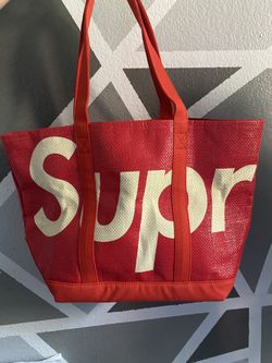 Supreme rafia tote