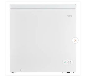 7 cu. ft. Manual Defrost Chest Freezer with LED Light Type and Removable Storage Basket in White, Garage Ready