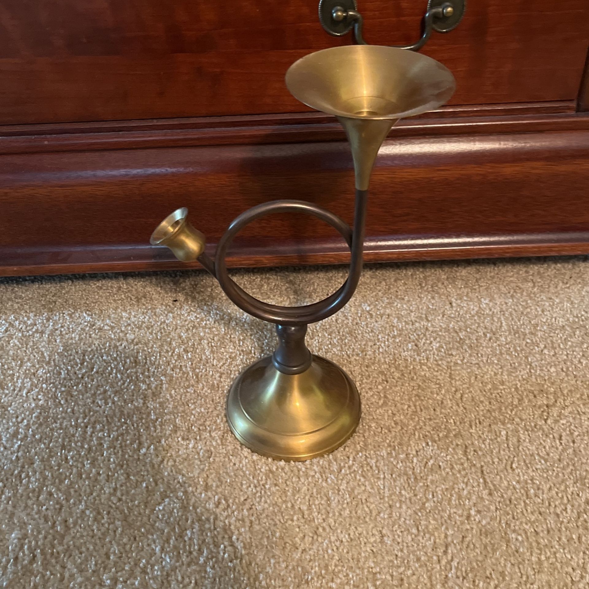 Trumpet Candleholder