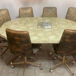 Antique Table And Chairs 