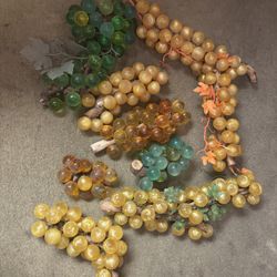  Lucite Grape Cluster with Driftwood Stem