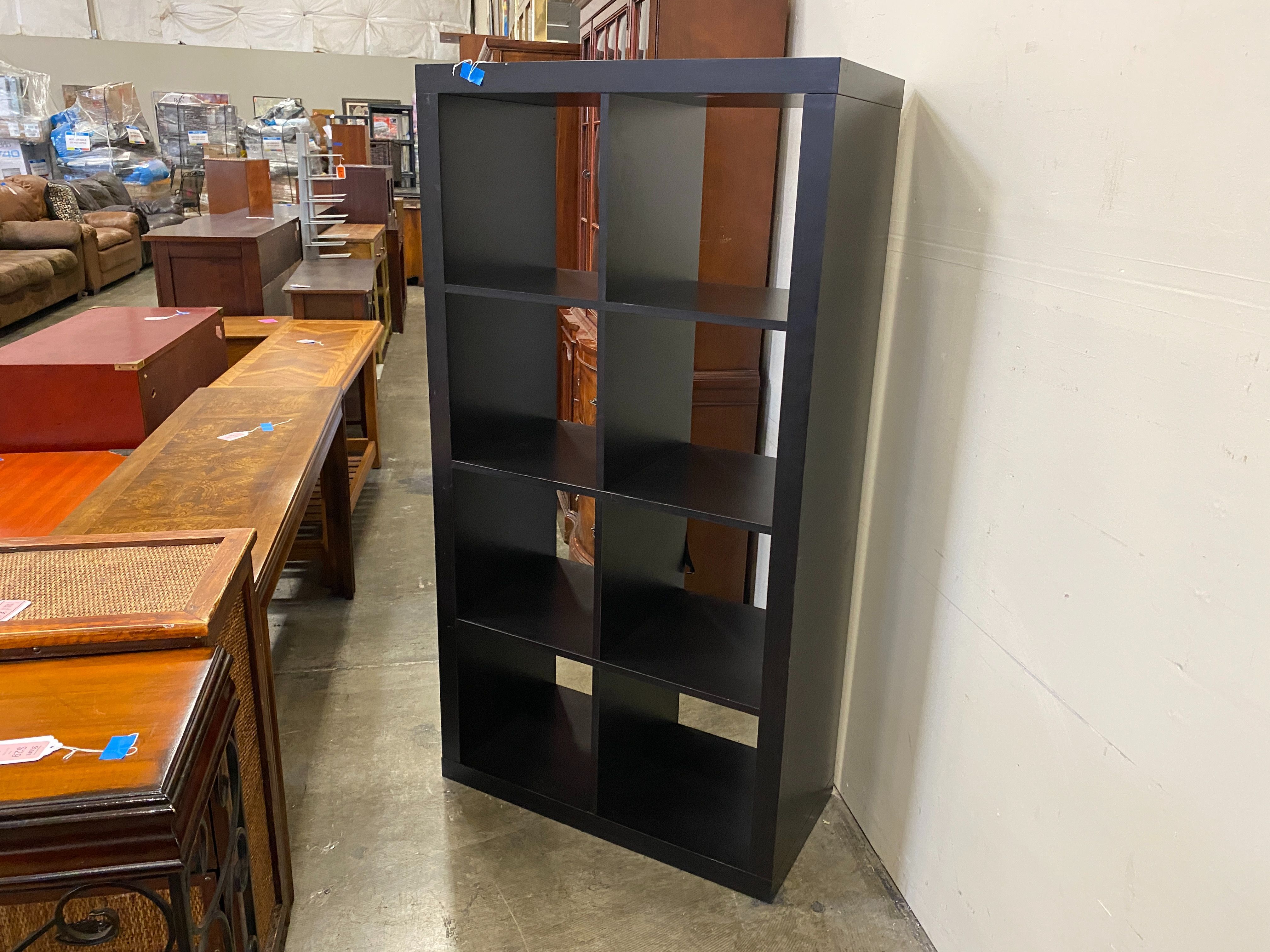 IKEA Black 8 Cubbie Kallax Bookcase