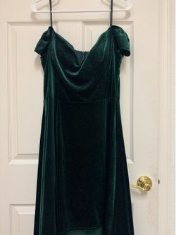 Dark Green Sparkling Cocktail Dress