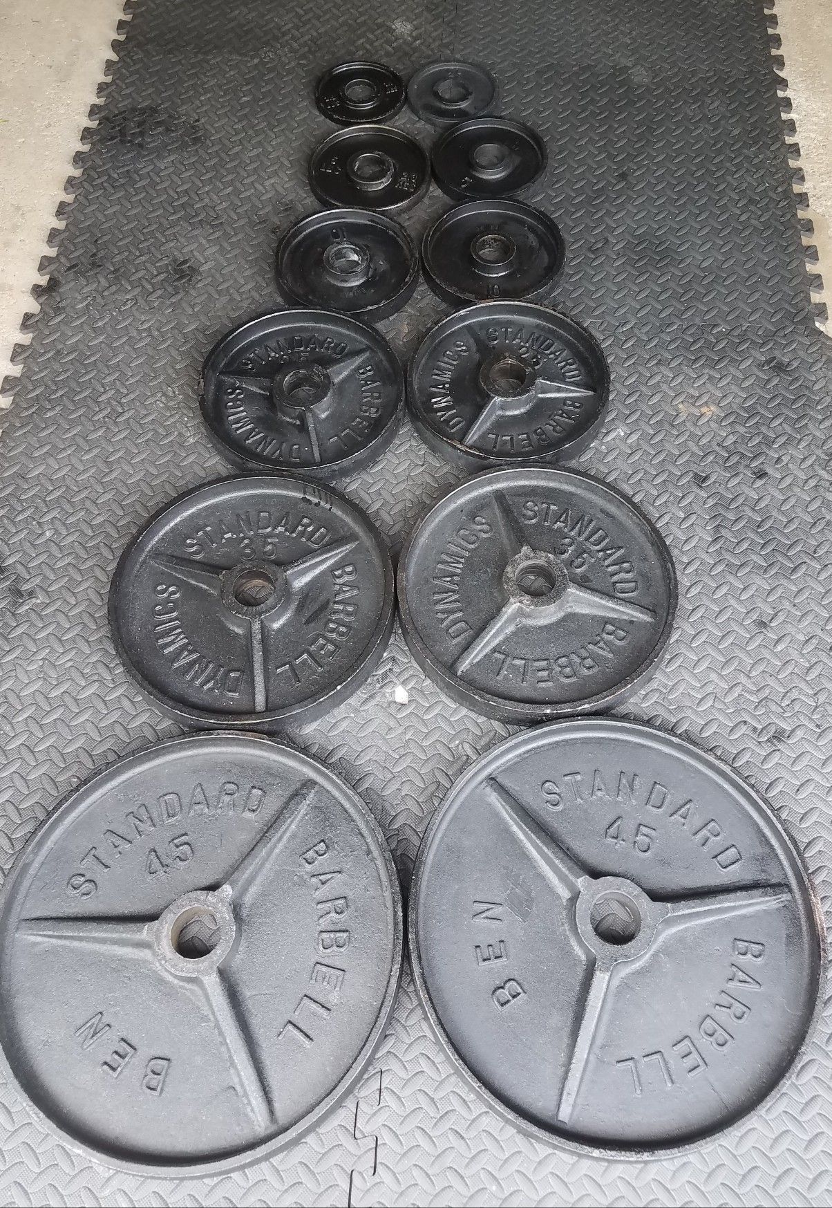 Olympic Weight Plates Full Set 245 Pounds