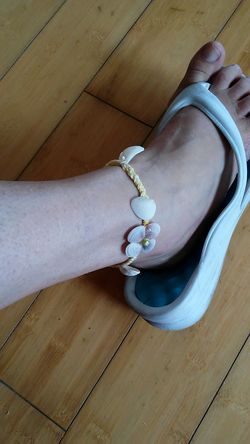 Handmade Braided Shell Anklet