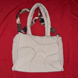 Thirty years grey puffer bag