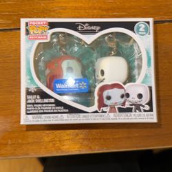 Pocket POP! Keychains Sally and Jack Skellington
