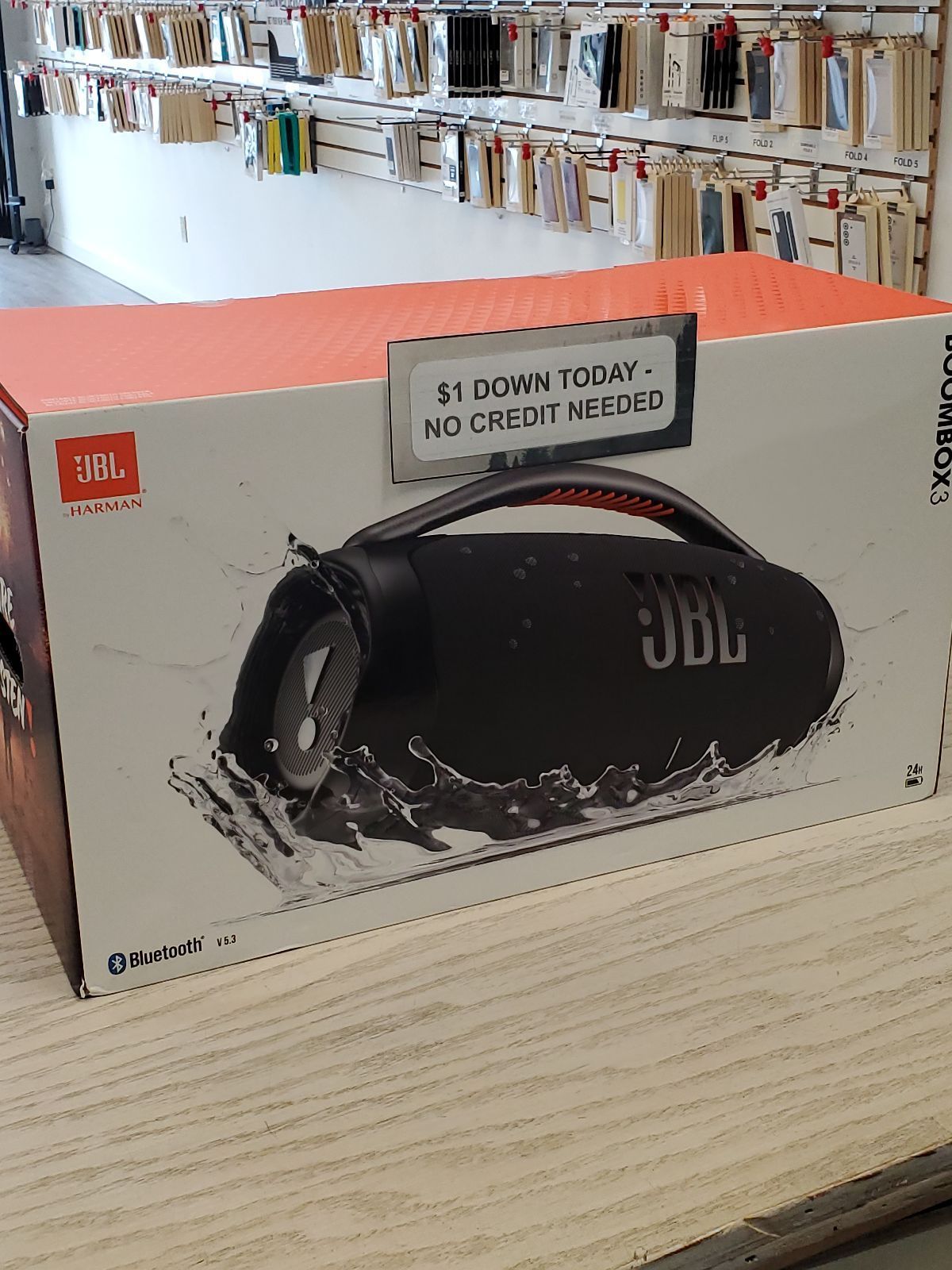💥 Big Bass, Bigger Deal, Bluetooth Speaker  – JBL Boombox 3 for $449 or $1 Down! Full-Year Peace-of-Mind 🎧