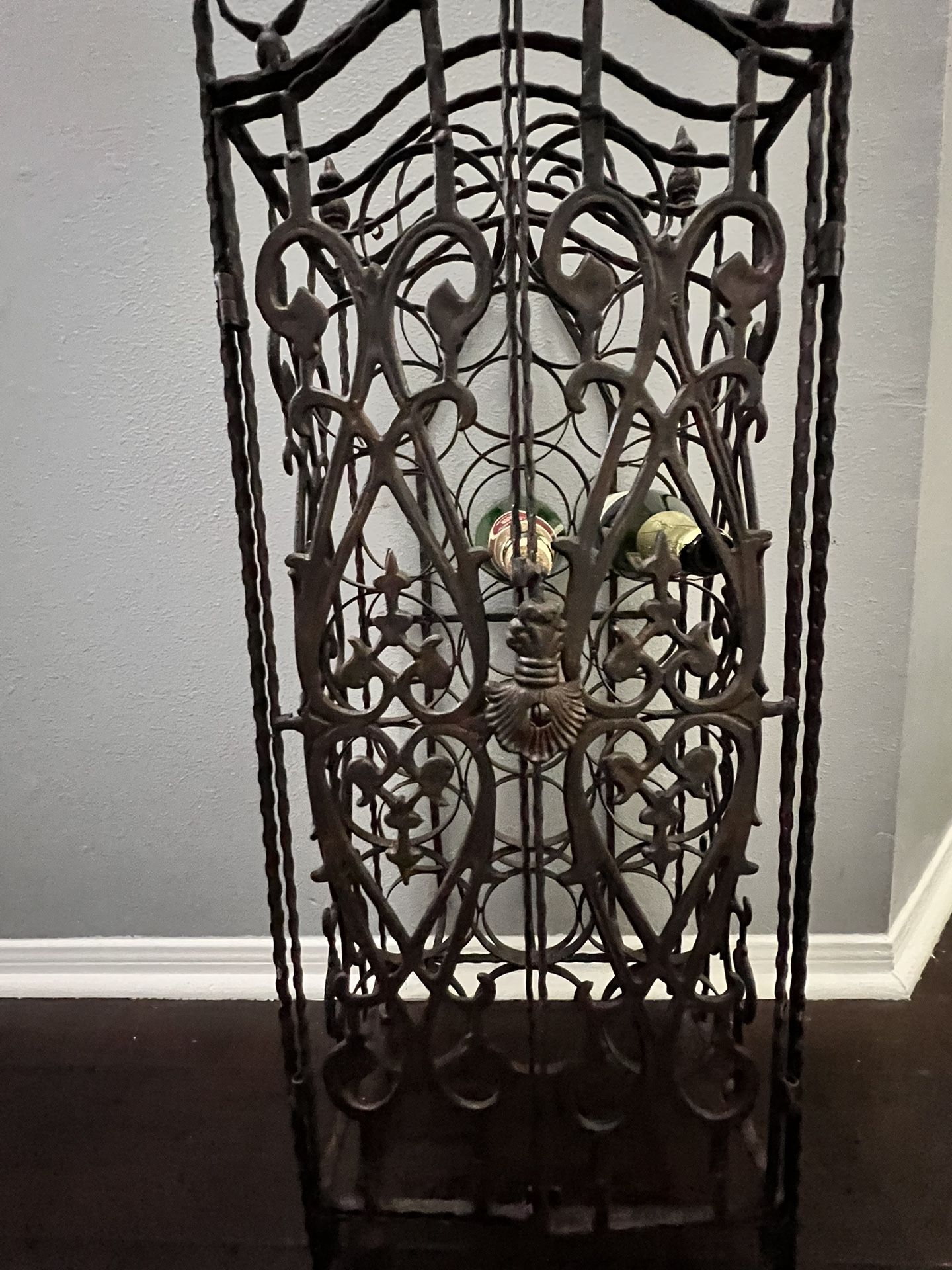 Iron Vintage Wine Rack