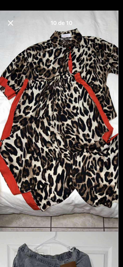 Conjunto blusa y pantalón pierna ancha