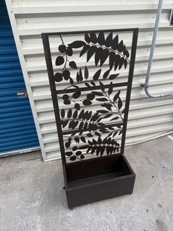 rolling metal planter box