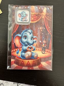 1g .999 Silver elephant
