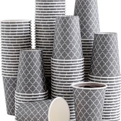 12 oz 180 Pack, Disposable Coffee Cups, Disposable Cups,12 oz Hot Cups,12 oz Paper Coffee Insulated Cups for Cold Hot Drinks