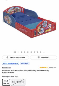 Paw Patrol Toddler Bed