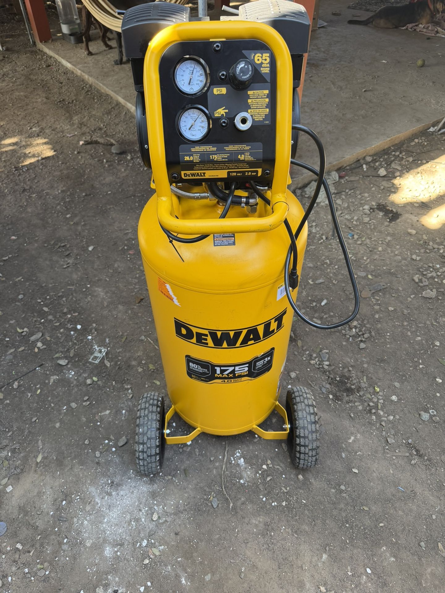 26 Gal. 175 PSI Ultra Quiet Portable Electric Air Compressor by DEWALT