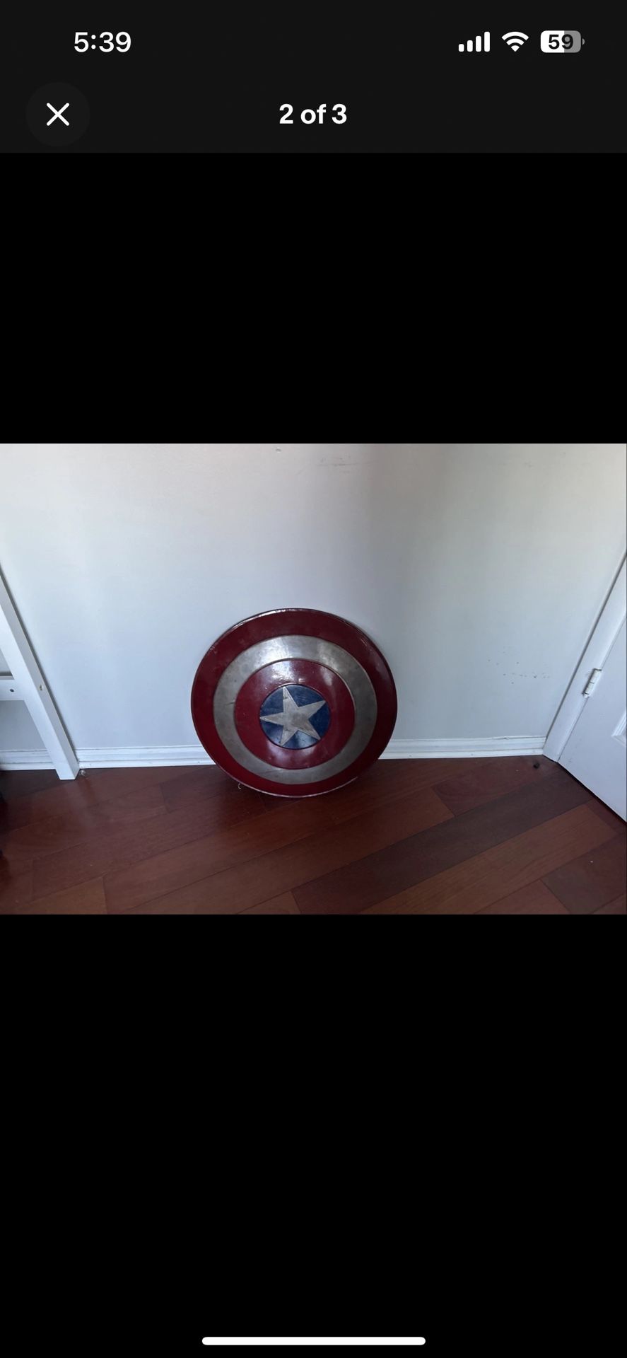 Battle Damage  Captain America shield metal replica