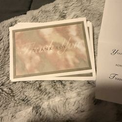 25 Count Thank You Cards And Envelopes 