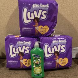 Size 4 Luvs Diapers Bundle $20 For All