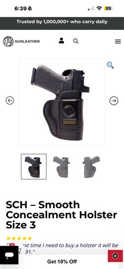 1791 GUNLEATHER P320c Holster -IWB CCW-Right Handed -