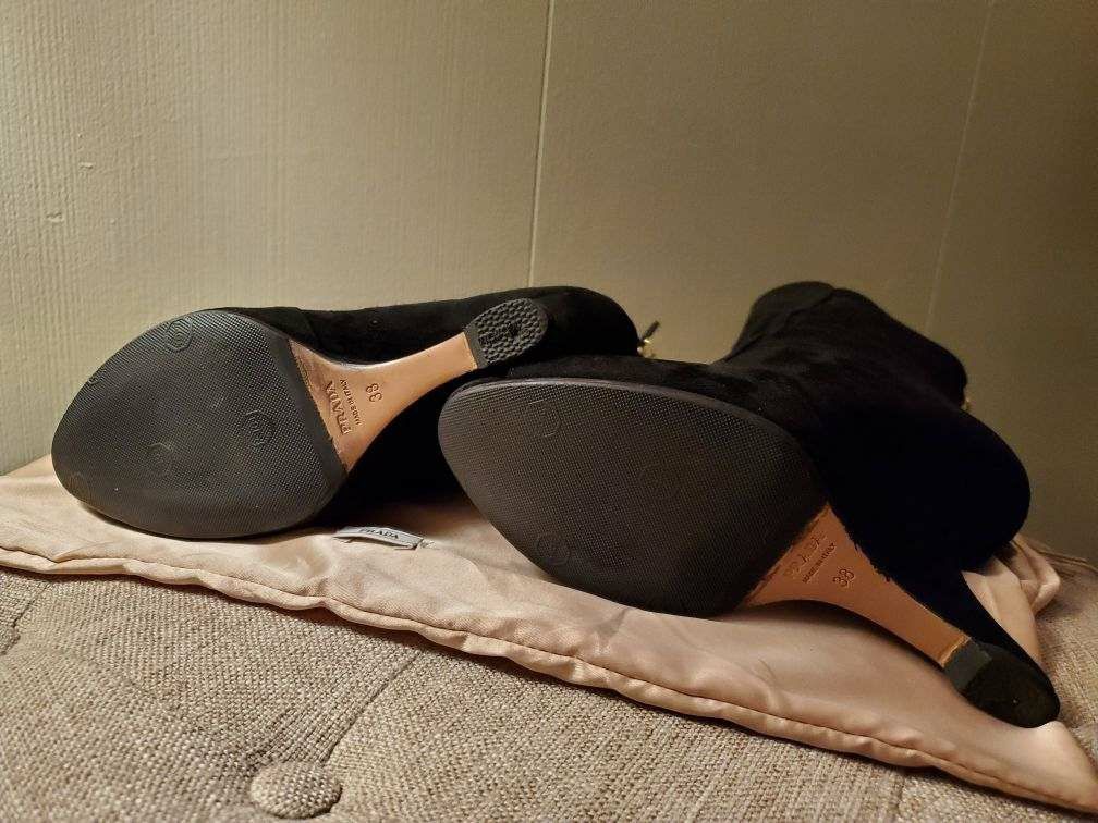 Suede Prada Booties