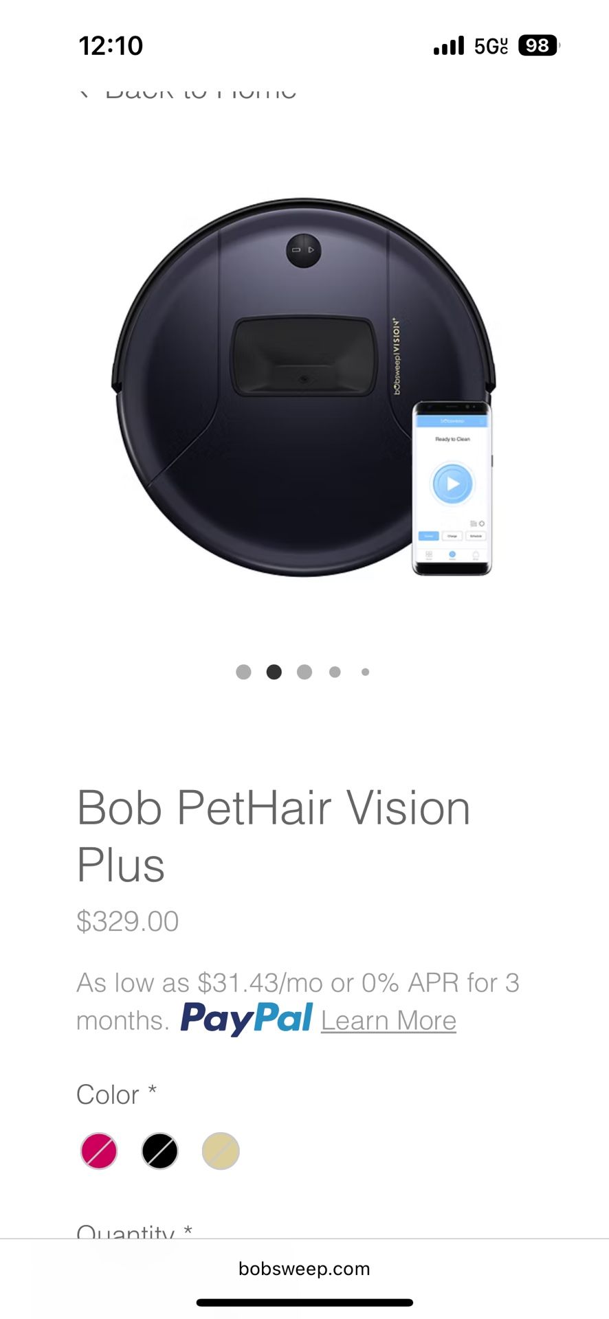 Brand New bobsweep Pet Hair Vision plus