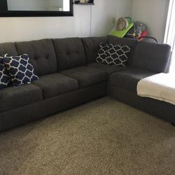  Sectional W/ Queen Sized Let Out Bed