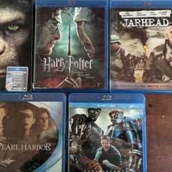 Blu-ray DVD  Movies Set of 5