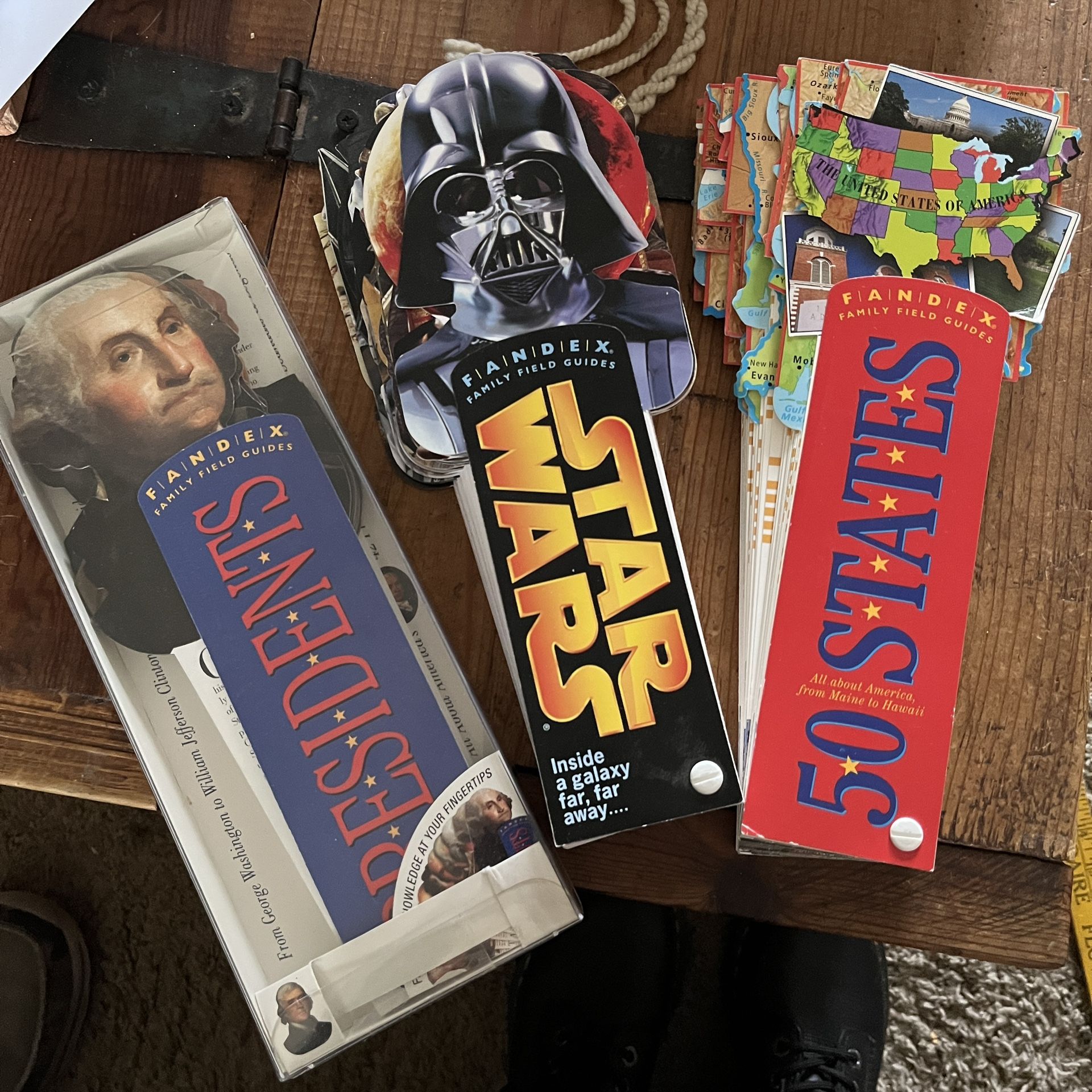 Set of 3 Famdex Family Field Guides: Star Wars, 50 States, and Presidents