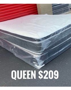 Queen Mattress Set PillowTop – Brand New –  Same Day Delivery Available 🚚