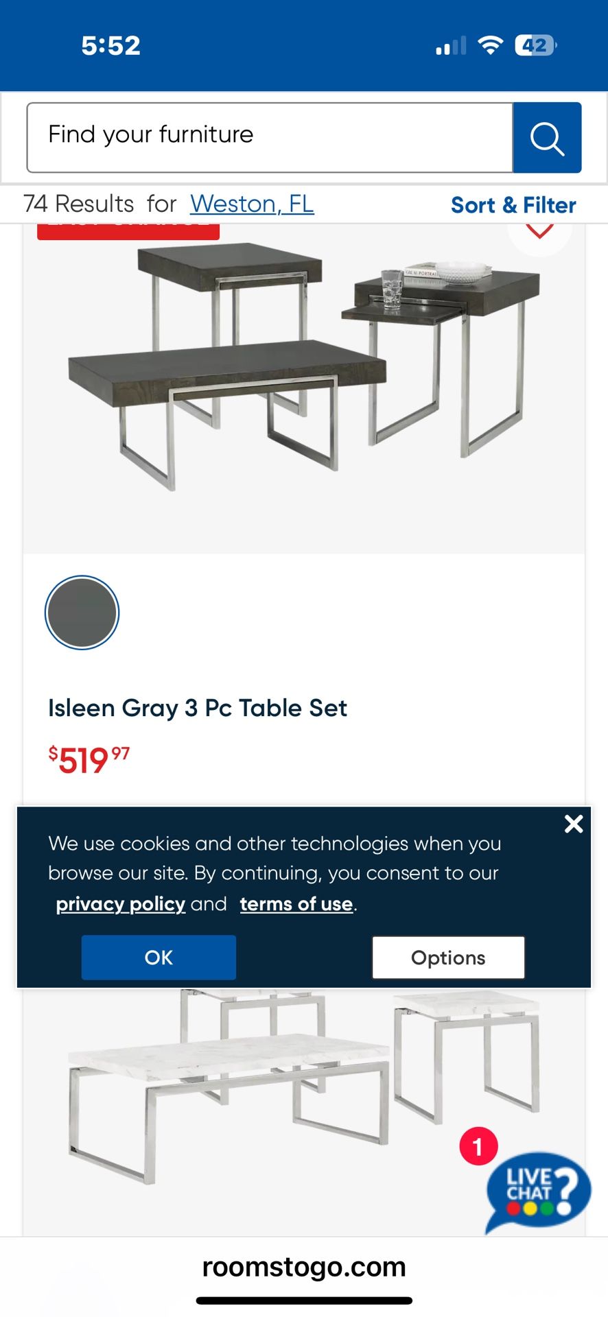 Like New Coffee Table With Matching End Tables