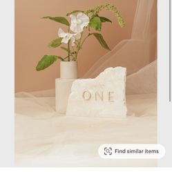 Wedding Stone Table Numbers (1-16)