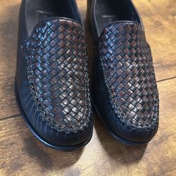 Cole Haan Woven Leather Loafers – Size 9M