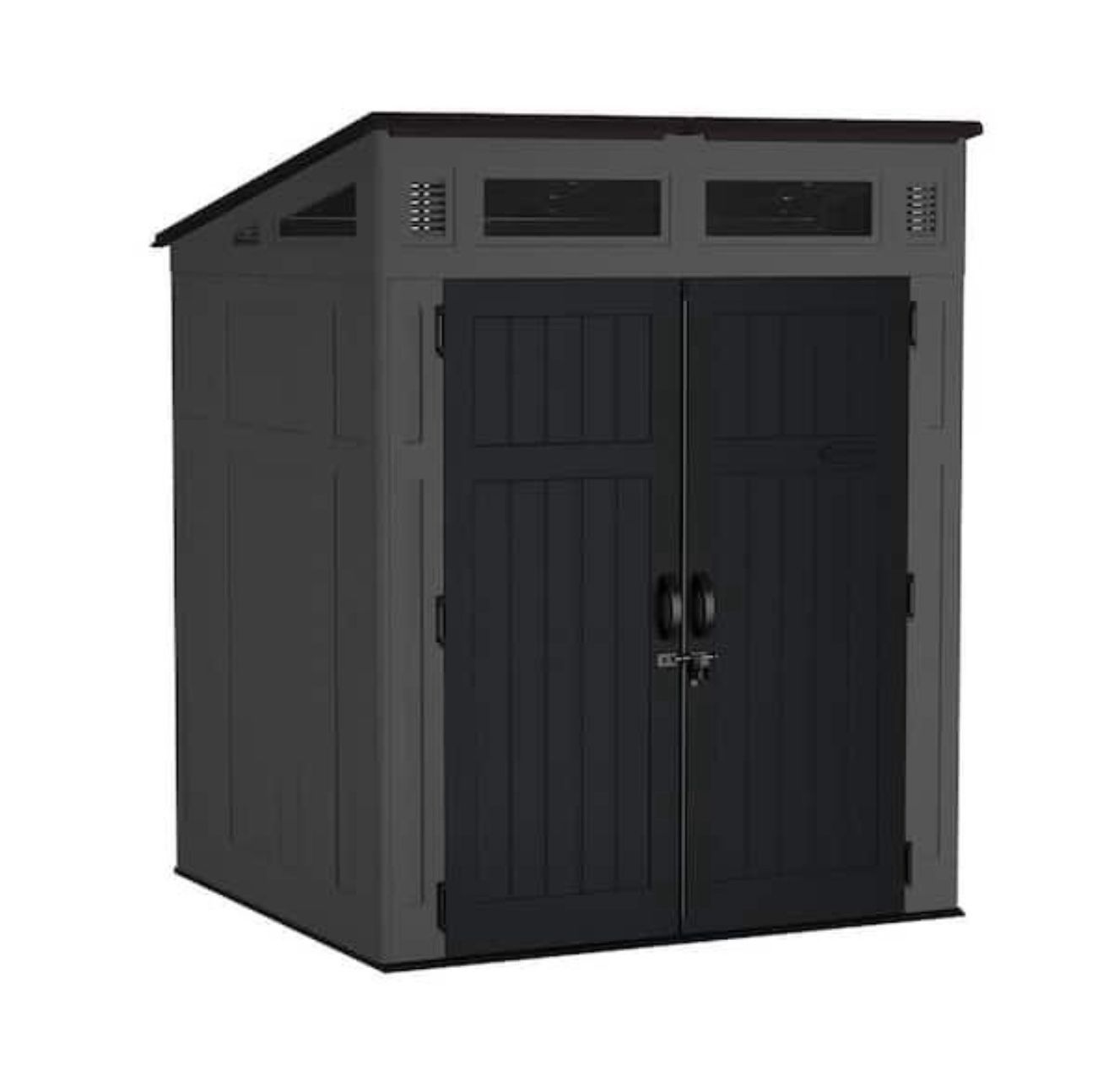 NEW IN BOX Suncast Modern 6 ft. W x 5 ft. D Plastic Storage Shed (35.31sq. ft.)