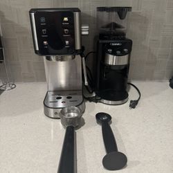 Espresso Machine With Bean Grinder 