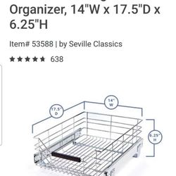 Organizer pull out shelf