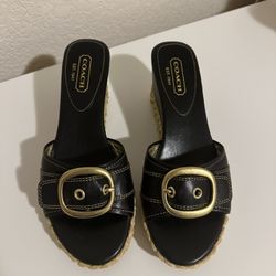 New Without Tags Coach Wedge Sandals 