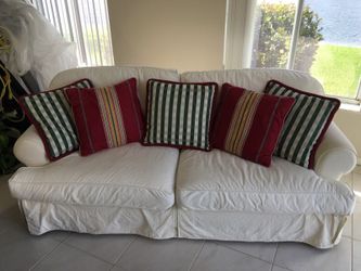 Sofa with cushions