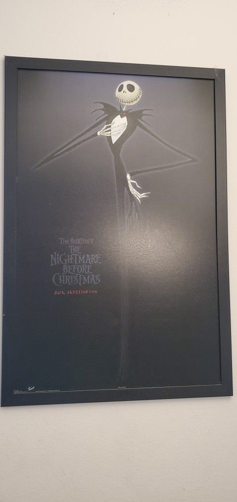 24x36 Framed Jack The Skelton