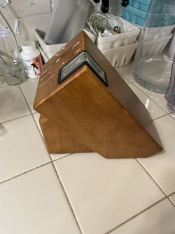 KITCHEN AID KNIFE BLOCK WOOD