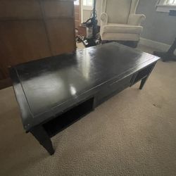 Black Wood Coffee Table